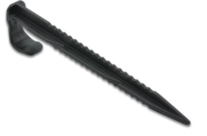 Afbeeldingen van grondklem voor PE buis kunststof 16-20 mm 15cm zwart