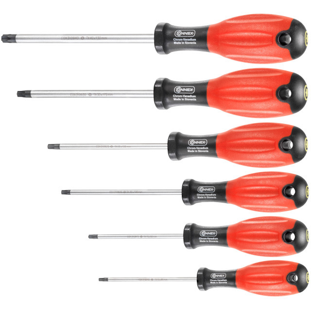 Connex Producten/schroevendraaier torx set 6 delig afbeelding