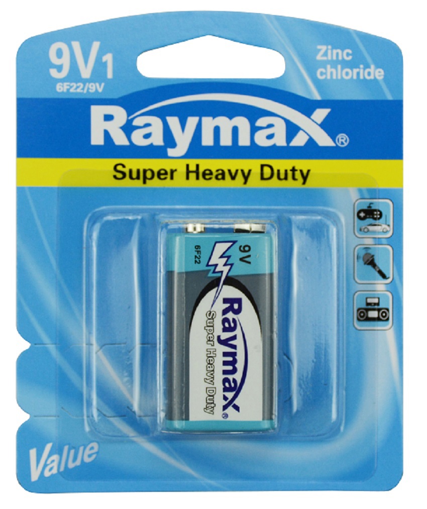 Raymax Producten/batterij 6f22p zink e 9v x1st