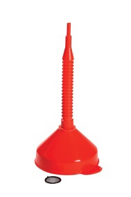 Producten/trechter met flexibele tuit en zeef 160mm