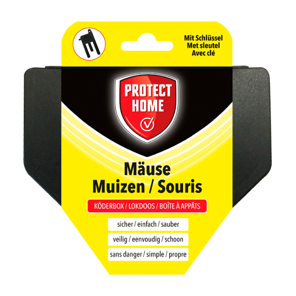 Protect Home Producten/voerdoos muizen plastic plus sleutel