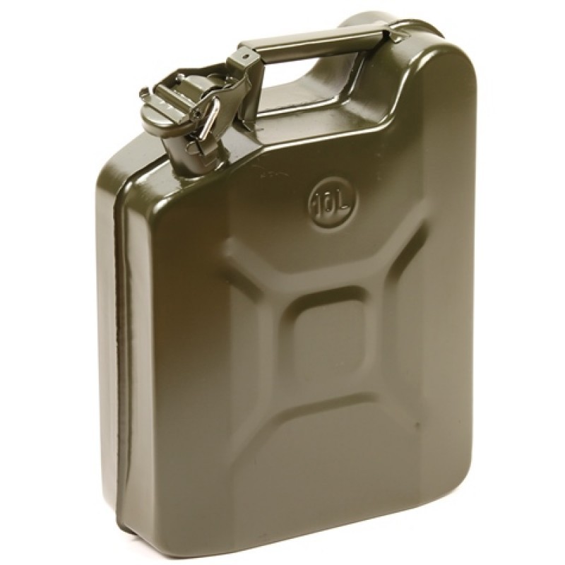 Producten/jerrycan metaal groen 10 liter