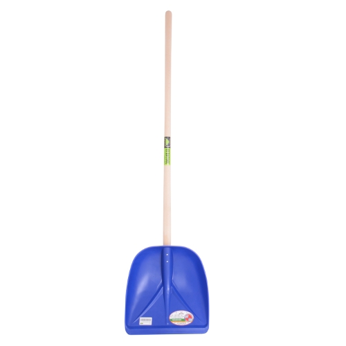 MM Eurotool Producten/sneeuw voerschep mm middel kunststof blauw steel 130cm