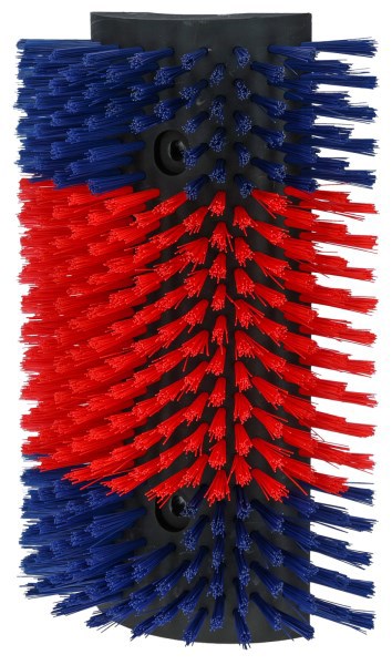 Producten/halfronde koeborstel veeborstel blauw rood xl afbeelding
