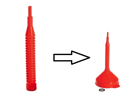 Producten/tuit flexibel voor trechter