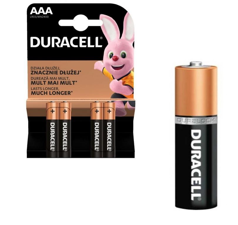 DURACELL Producten/batterij lr03 aaa 1 5v x4st afbeelding
