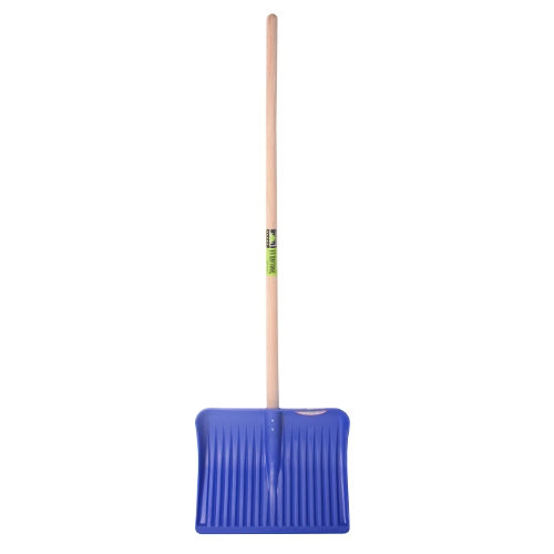 MM Eurotool Producten/sneeuw voerschep mm groot kunststof blauw steel 130cm