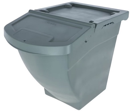 Producten/stapelbare voerton met deksel 60l